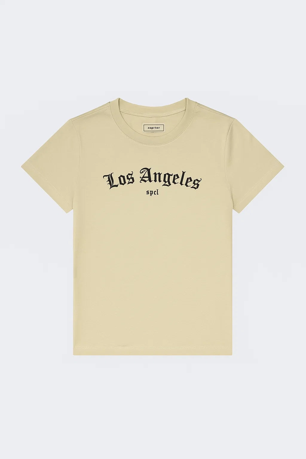 CAMISETA MUJER BASICA BEIGE