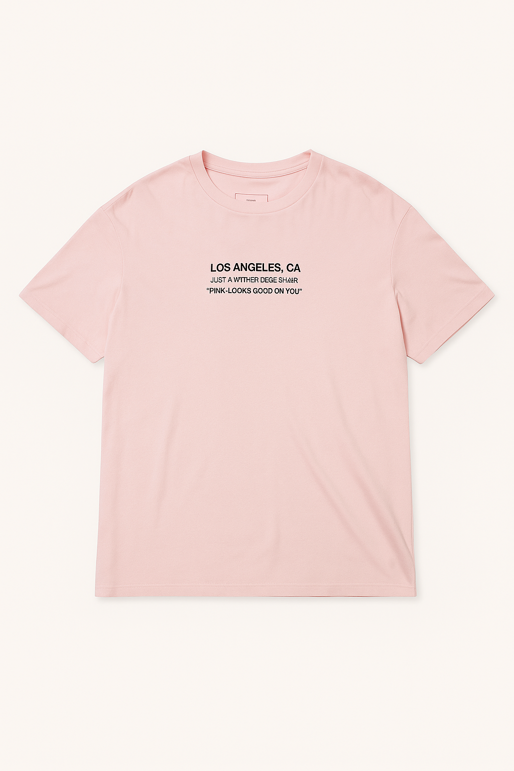 CAMISETA HOMBRE OVERSIZE ROSADA