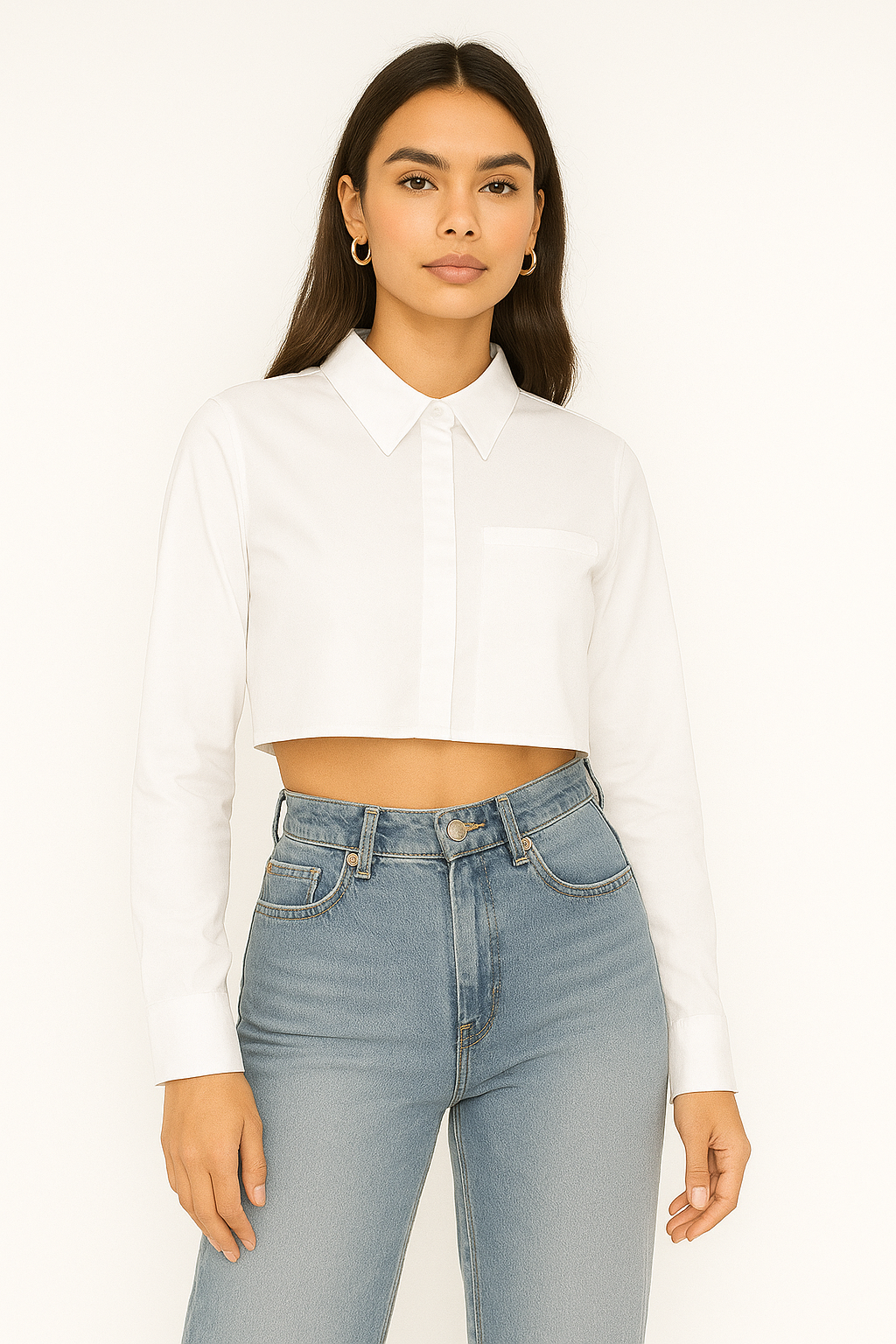 CAMISERA MUJER CORTA MANGA LARGA