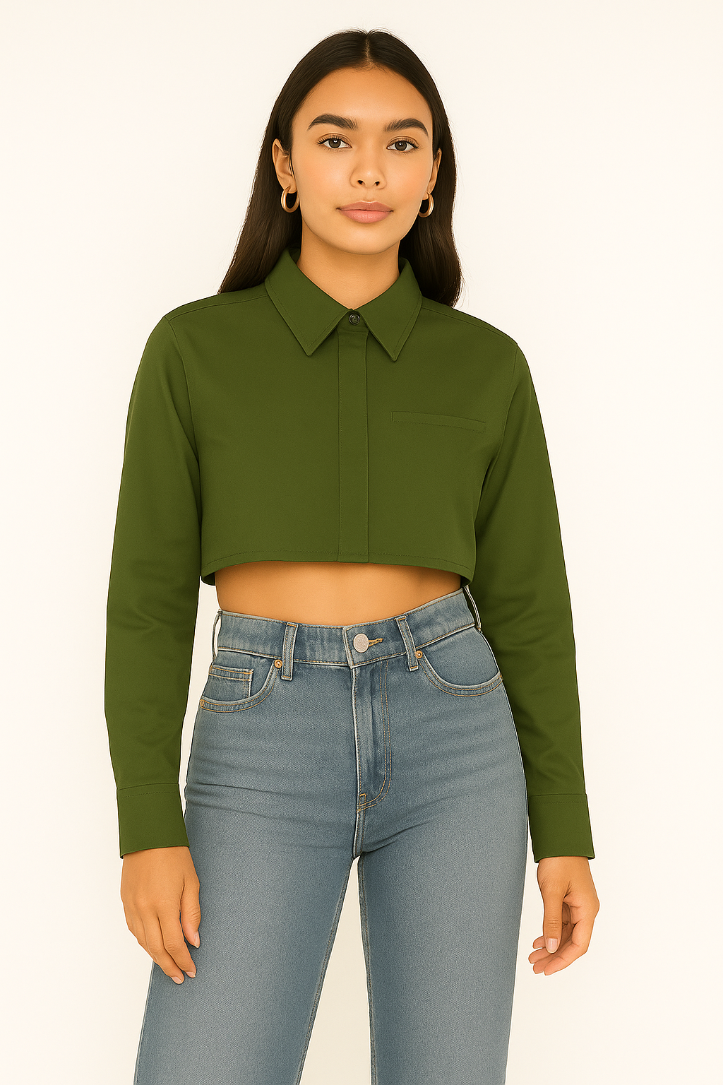 CAMISERA MUJER CORTA MANGA LARGA