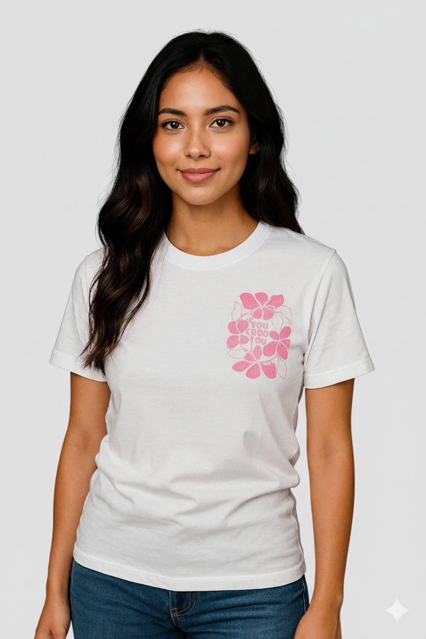 CAMISETA MUJER OVERSIZE LARGA BLANCA
