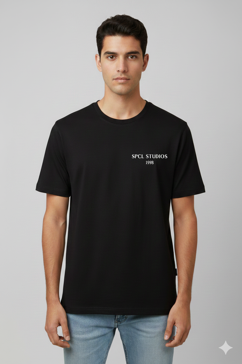 CAMISETA HOMBRE OVERSIZE NEGRA