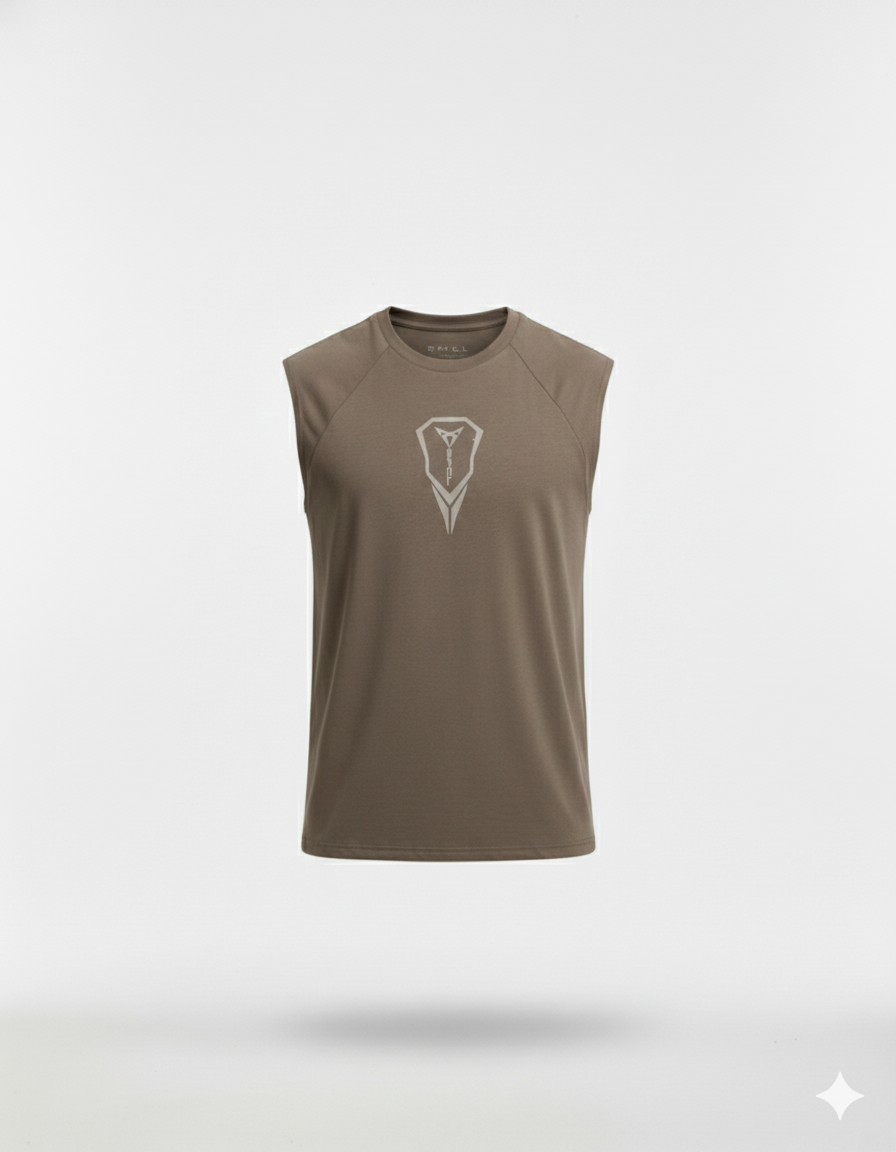 CAMISILLA HOMBRE TANK MOCCA