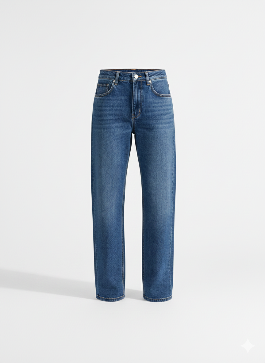 JEAN MUJER STRAIGHT RIGIDO