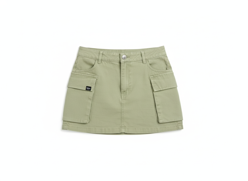 FALDA MUJER DRILL CARGO