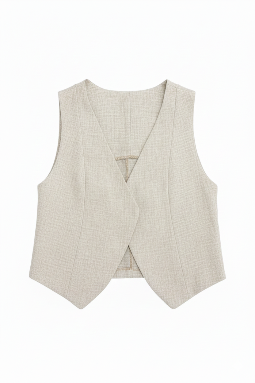 CHALECO MUJER CRUZADO ARENA