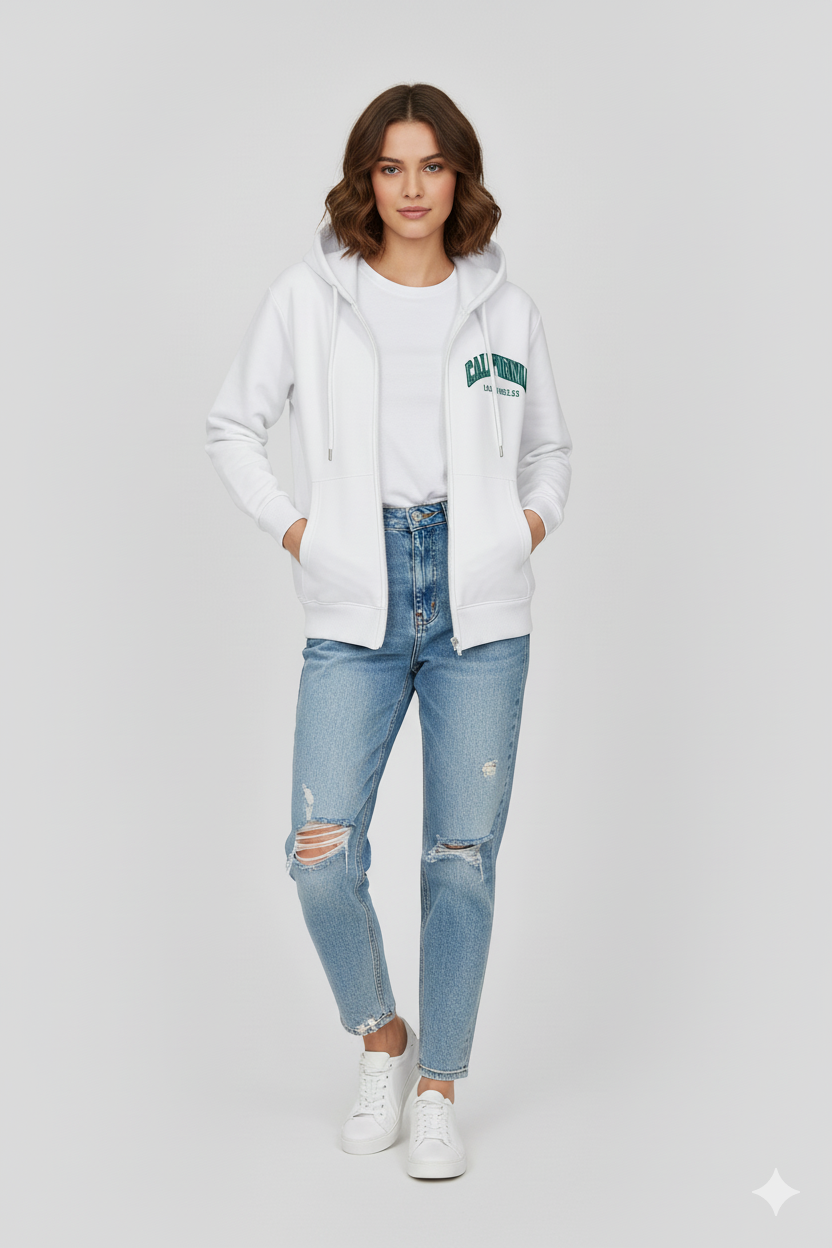 CHAQUETA MUJER BURDA BLANCO