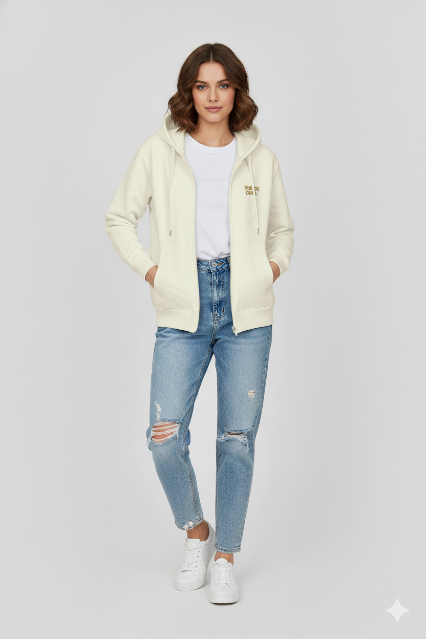 CHAQUETA MUJER CAPOTA IVORY