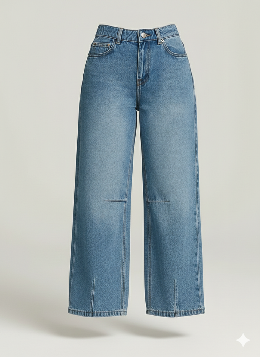 JEAN MUJER BAGGY AZUL CLARO