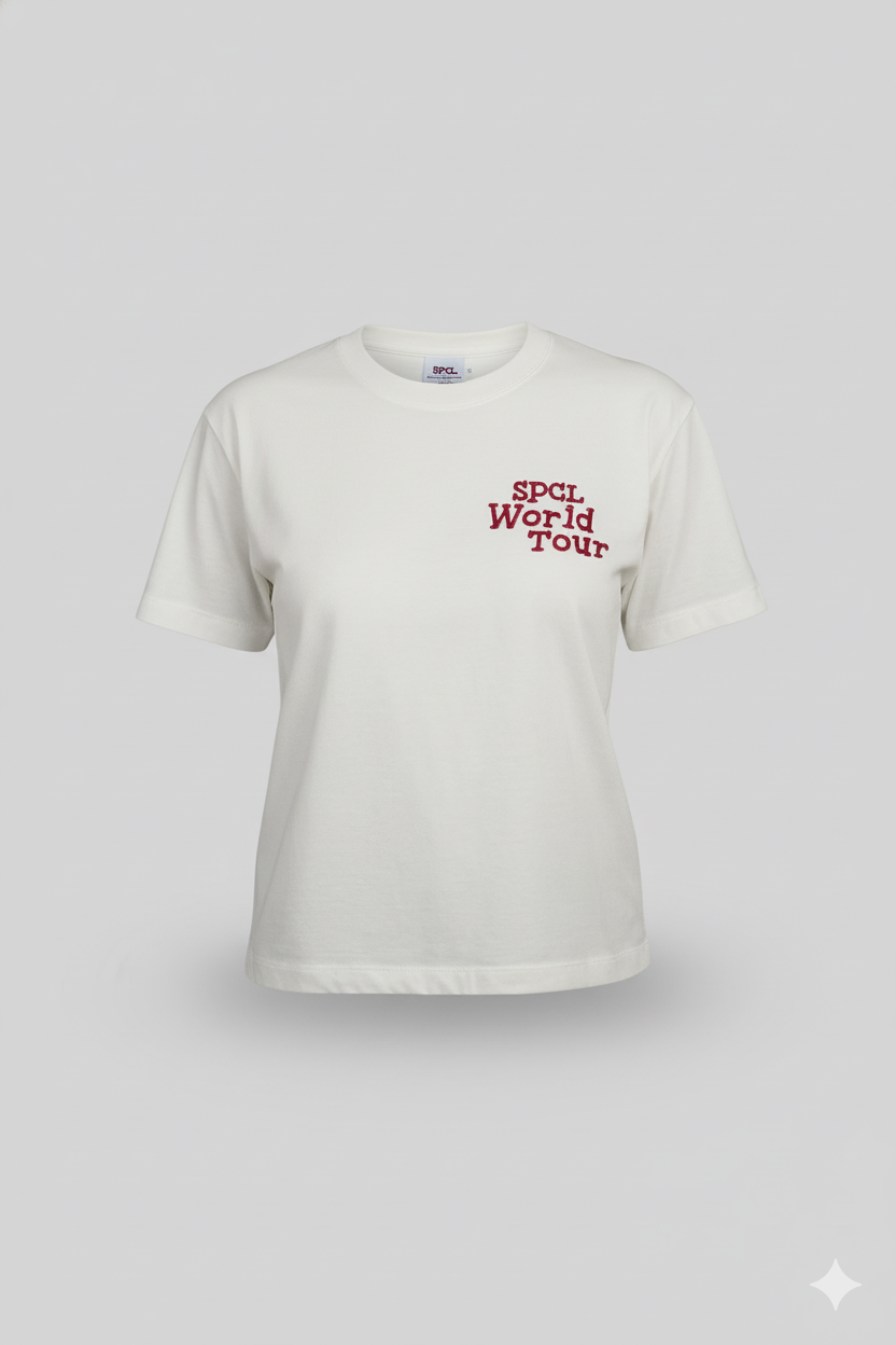 CAMISETA MUJER OVERSIZE LARGA IVORY