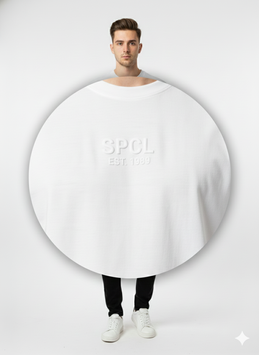 CAMISETA HOMBRE OVERSIZE BLANCA