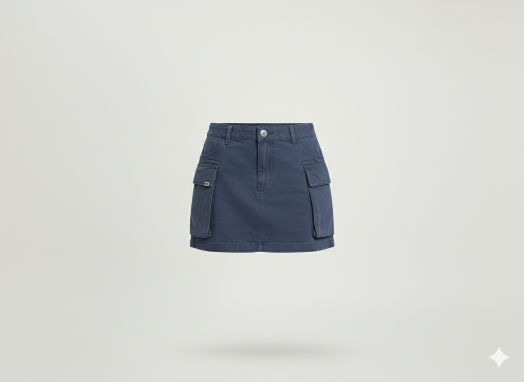 FALDA MUJER DRILL CARGO