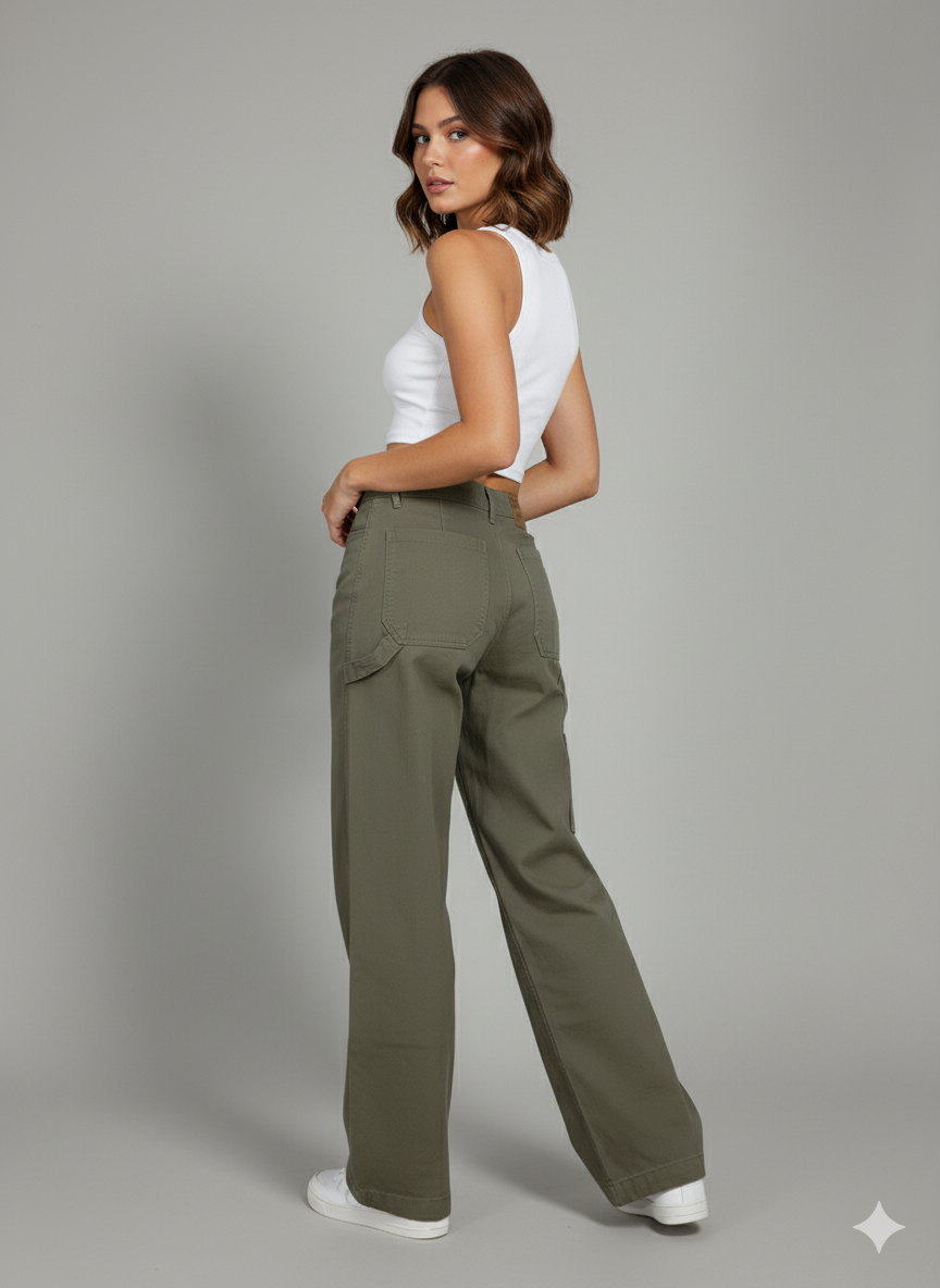 CARPINTERO DRILL MUJER GRIS