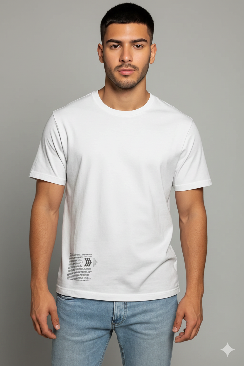 CAMISETA HOMBRE OVERSIZE BLANCA