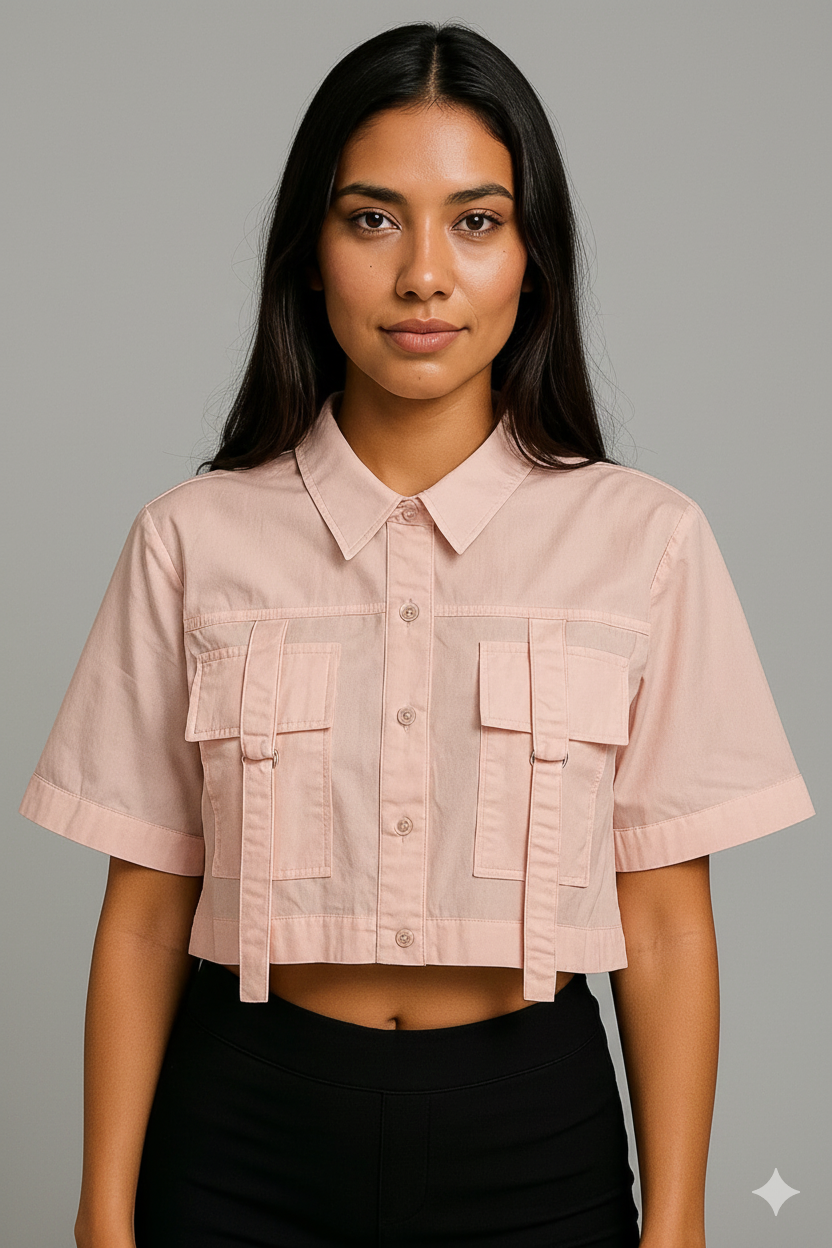 CAMISA MUJER CORTA