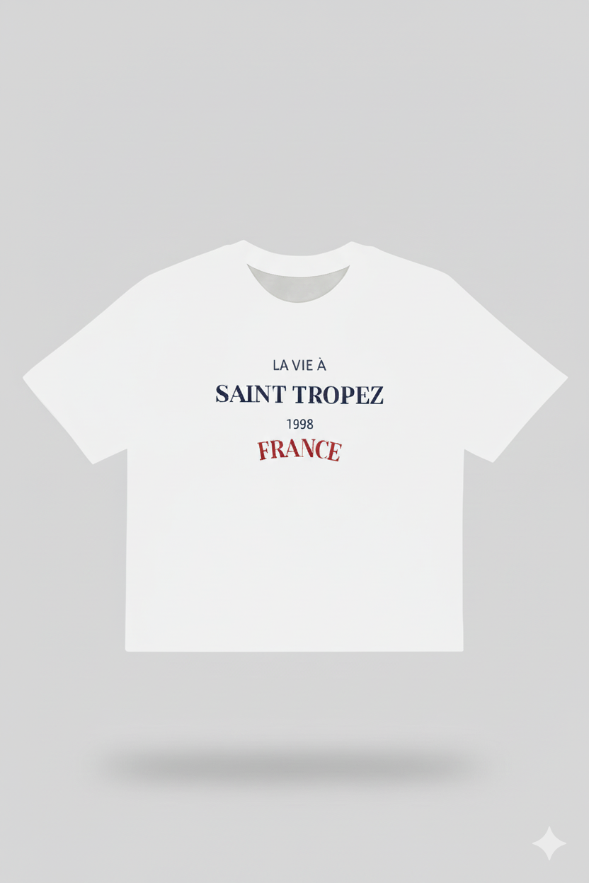 CAMISETA MUJER OVERSIZE CORTA BLANCA