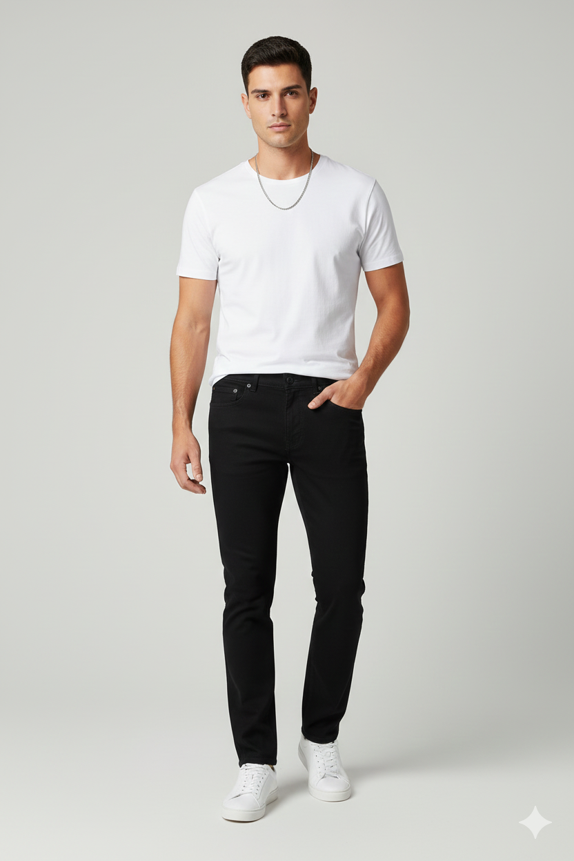 JEAN HOMBRE SLIM STRETCH NEGRO