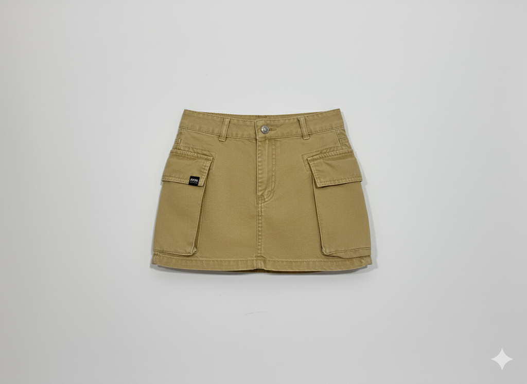 FALDA MUJER DRILL CARGO
