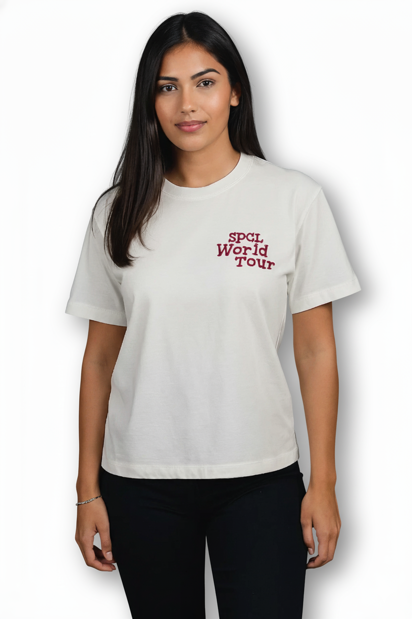 CAMISETA MUJER OVERSIZE LARGA IVORY