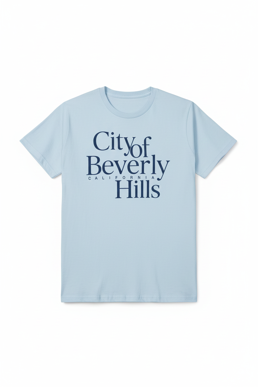 CAMISETA MUJER OVERSIZE LARGA CELESTE