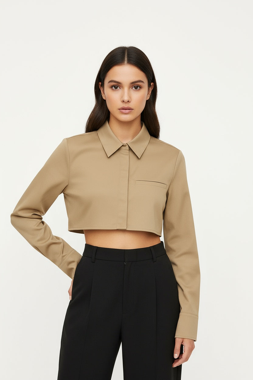 CAMISERA MUJER CORTA MANGA LARGA