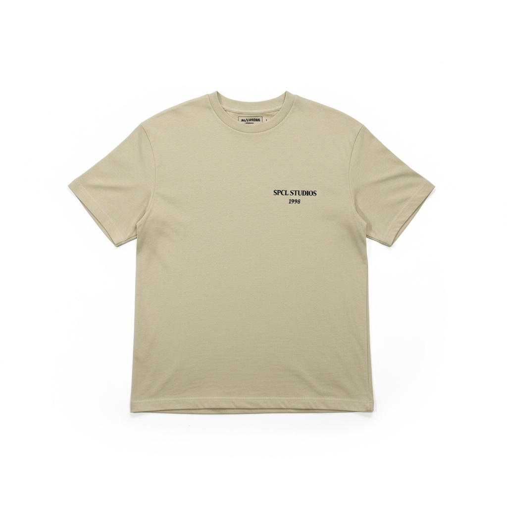 CAMISETA HOMBRE OVERSIZE BEIGE