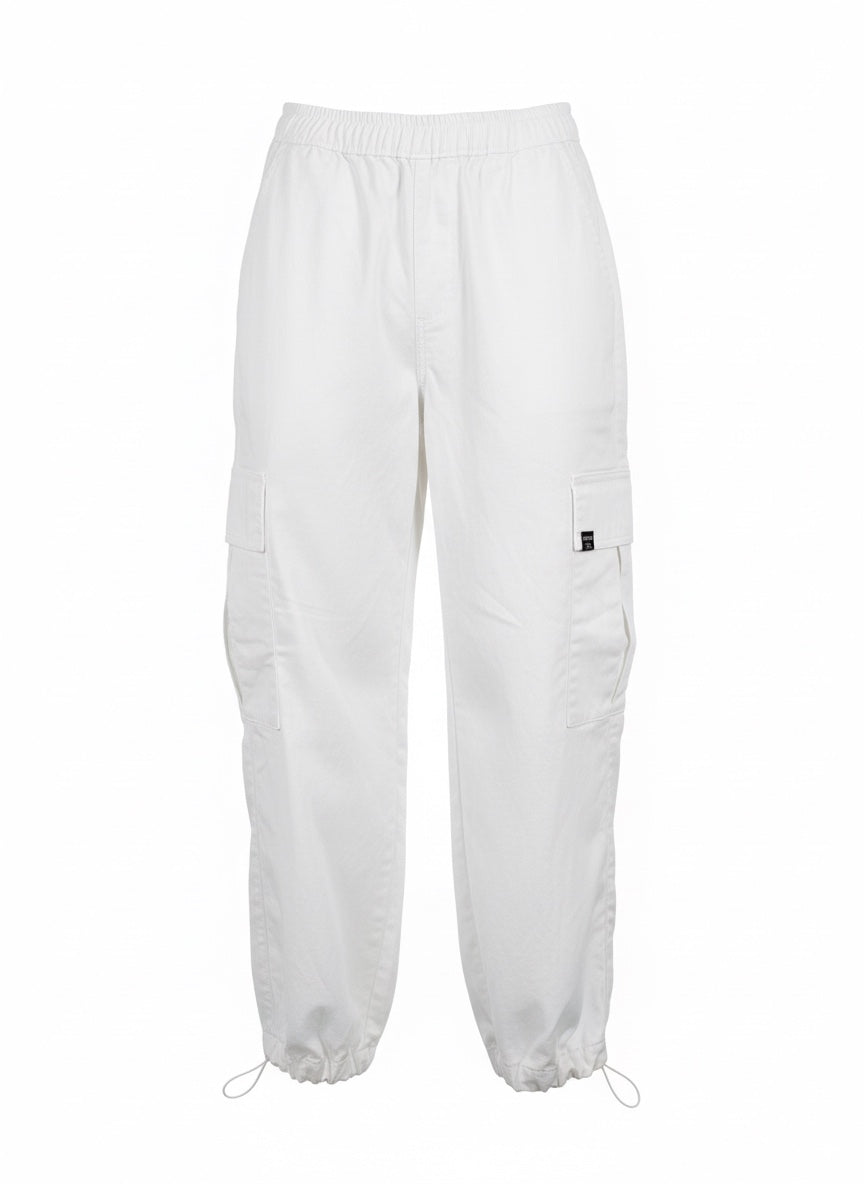 JOGGER MUJER DRILL BLANCO