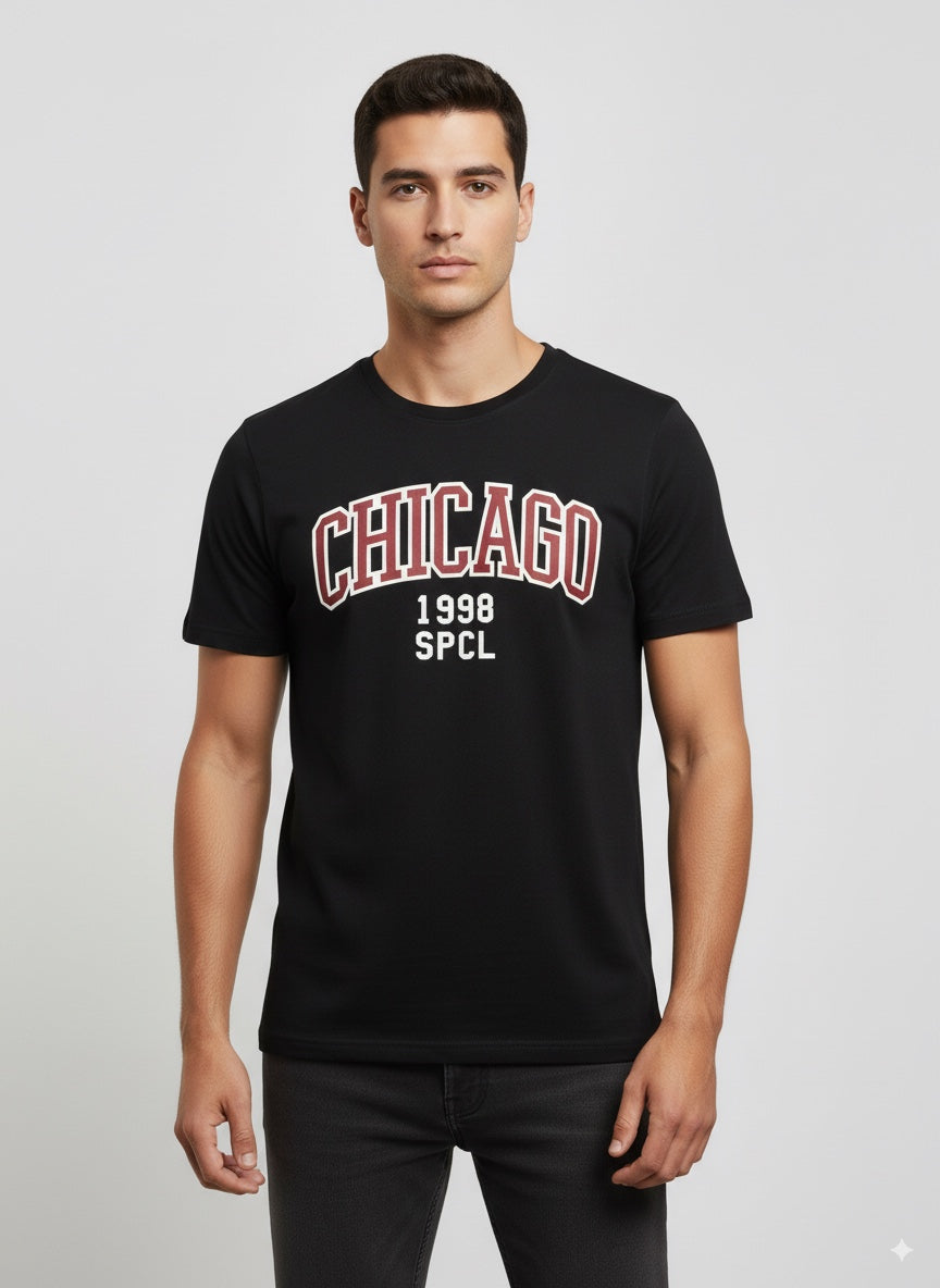 CAMISETA HOMBRE BASICA NEGRO