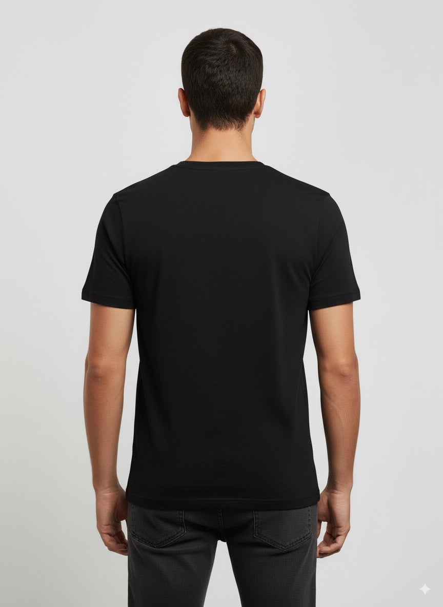 CAMISETA HOMBRE BASICA NEGRO