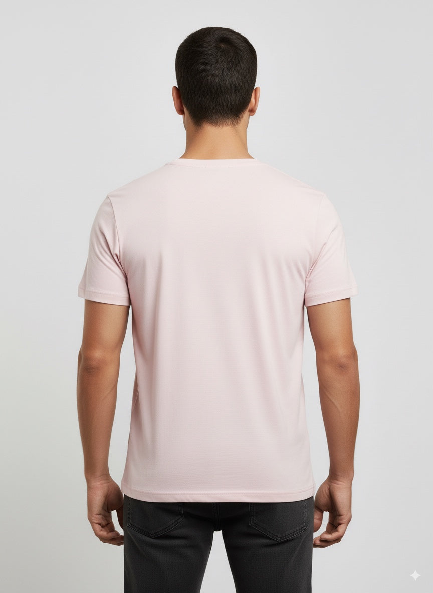 CAMISETA HOMBRE BASICA ROSADA