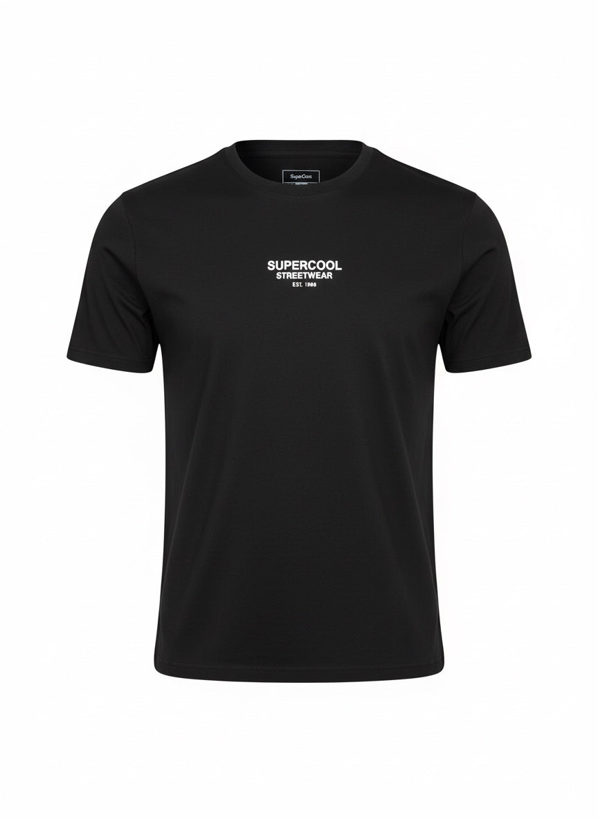 CAMISETA HOMBRE BASICA NEGRA