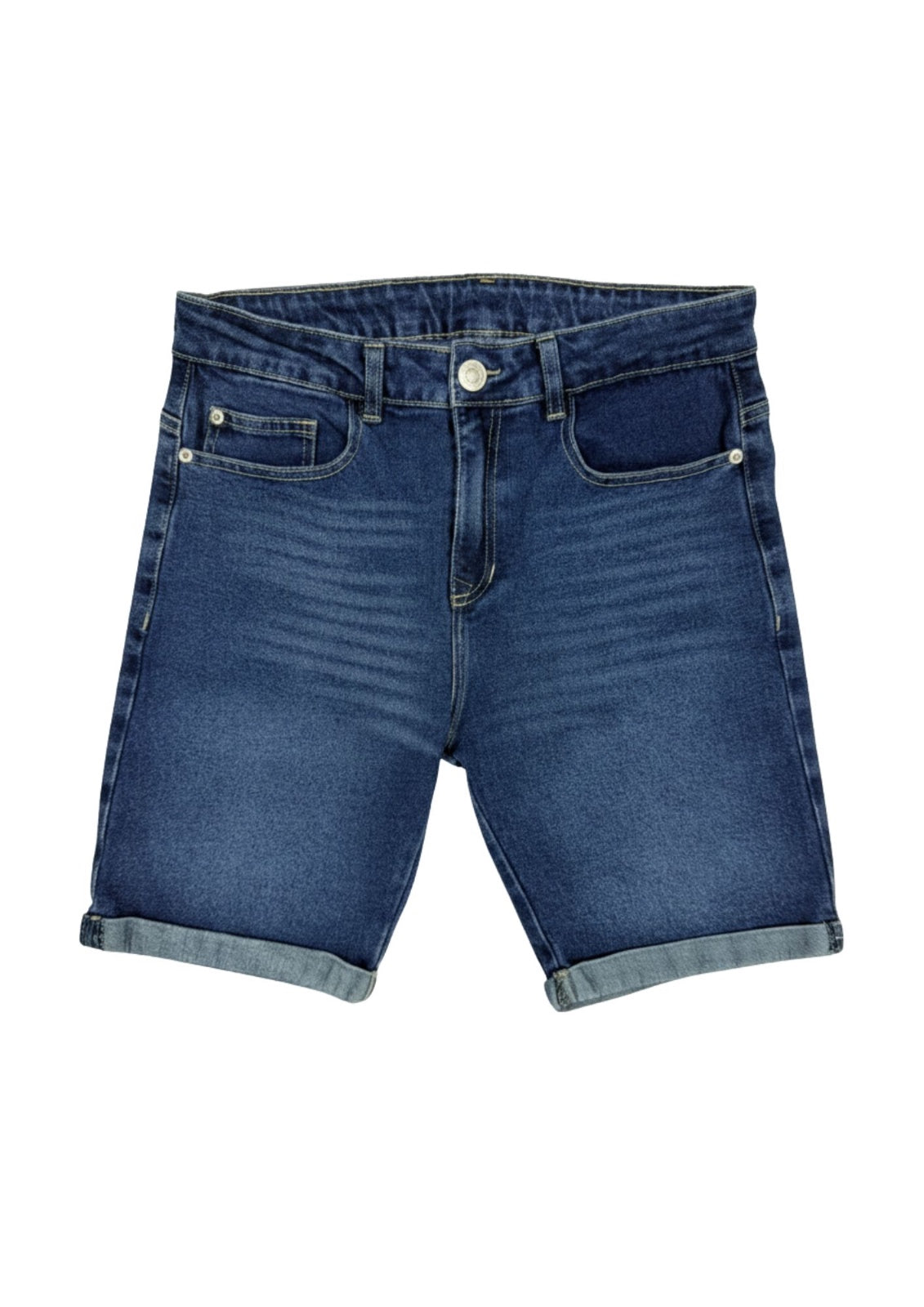 BERMUDA HOMBRE DOBLA DOBLA JEAN AZUL OSCURI