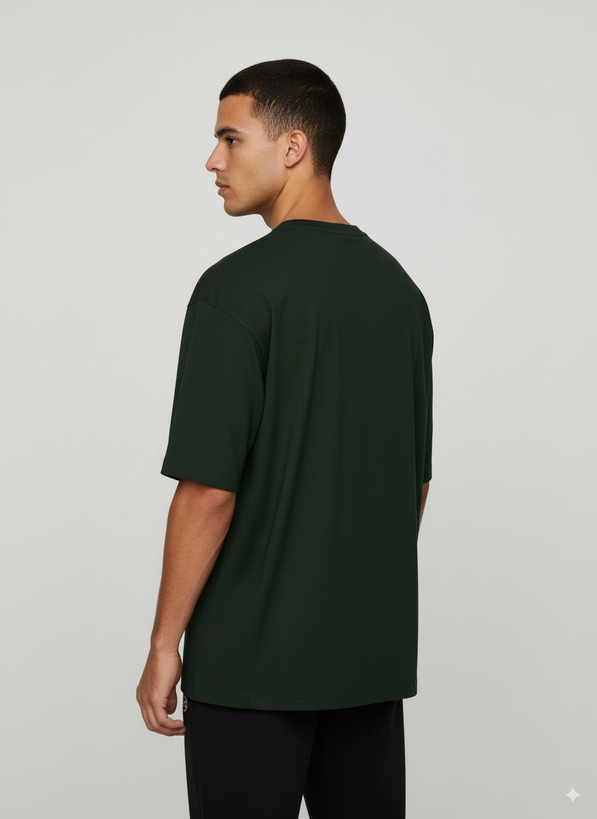 CAMISETA HOMBRE OVERSIZE VERDE