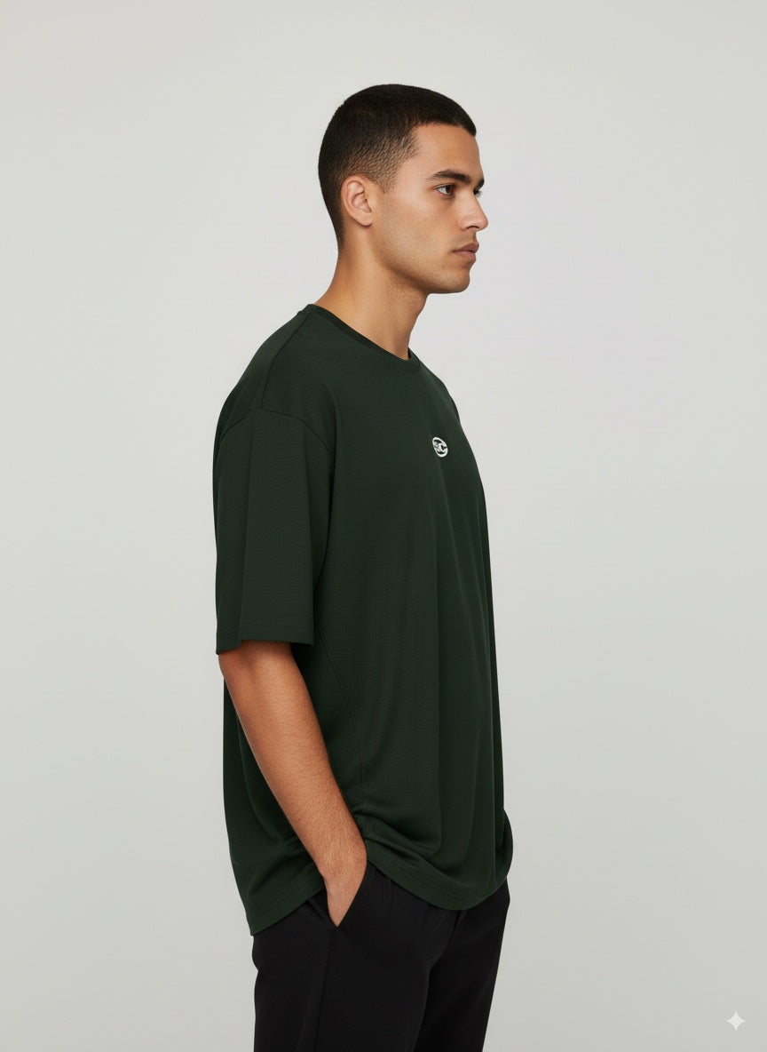 CAMISETA HOMBRE OVERSIZE VERDE