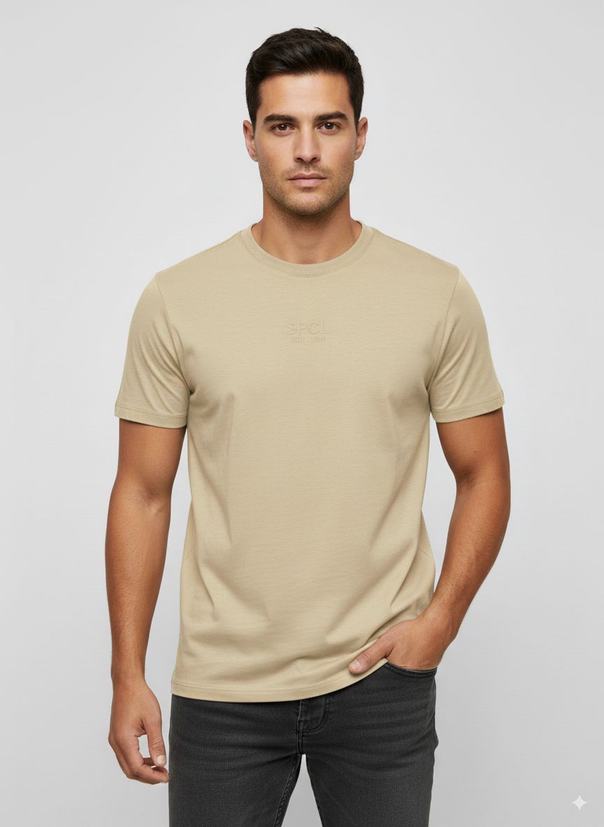 CAMISETA HOMBRE BASICA DURAZNO