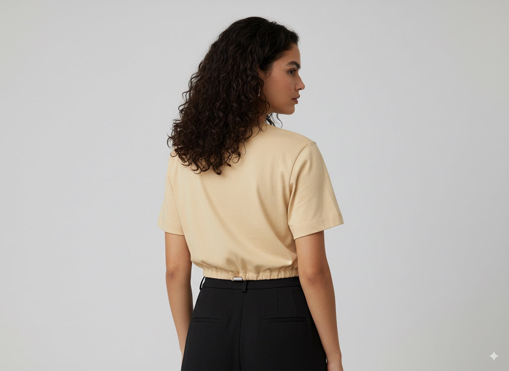 CAMISETA MUJER OVERSIZE CORTA