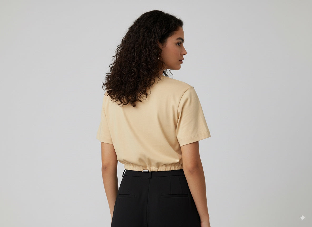 CAMISETA MUJER OVERSIZE CORTA