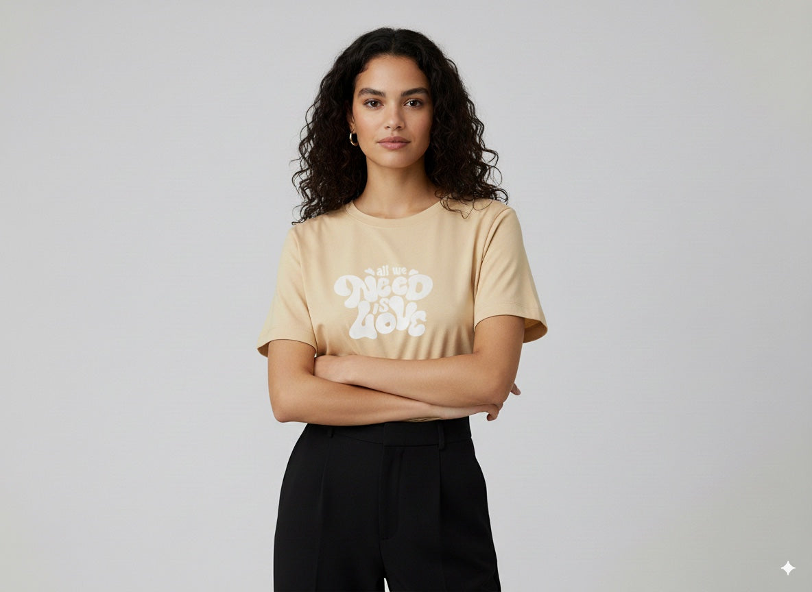 CAMISETA MUJER OVERSIZE CORTA