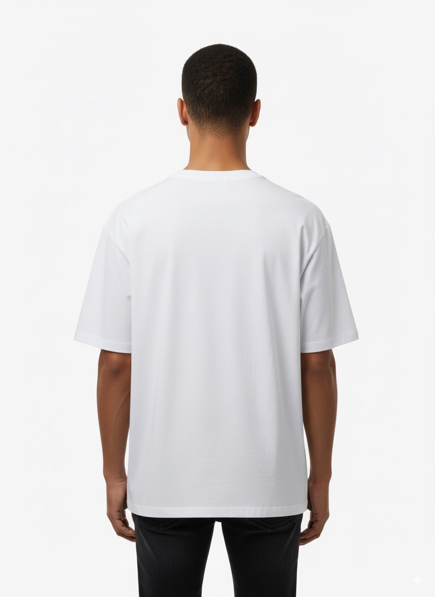 CAMISETA HOPMBRE OVERSIZE IVORY