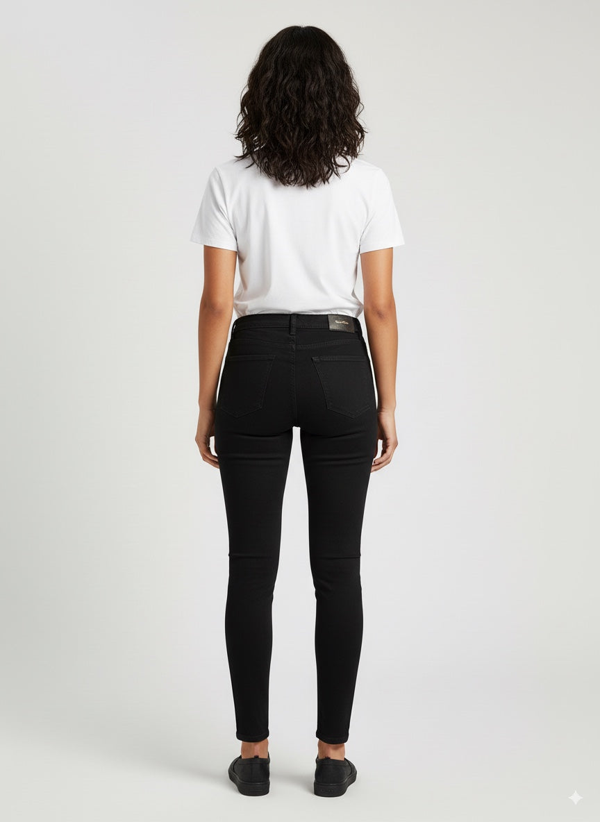 JEAN MUJER MOM NEGRO