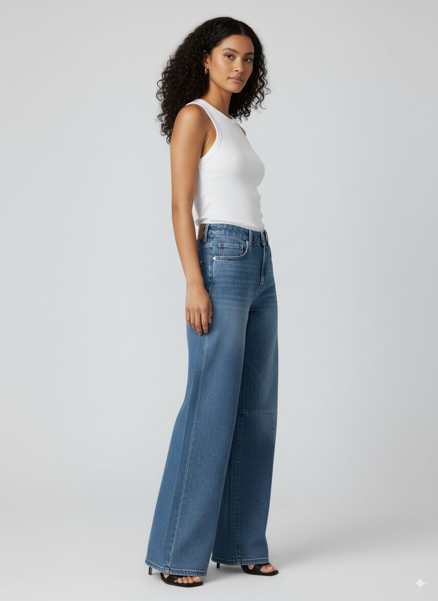 JEAN MUJER BAGGY AZUL MEDIO