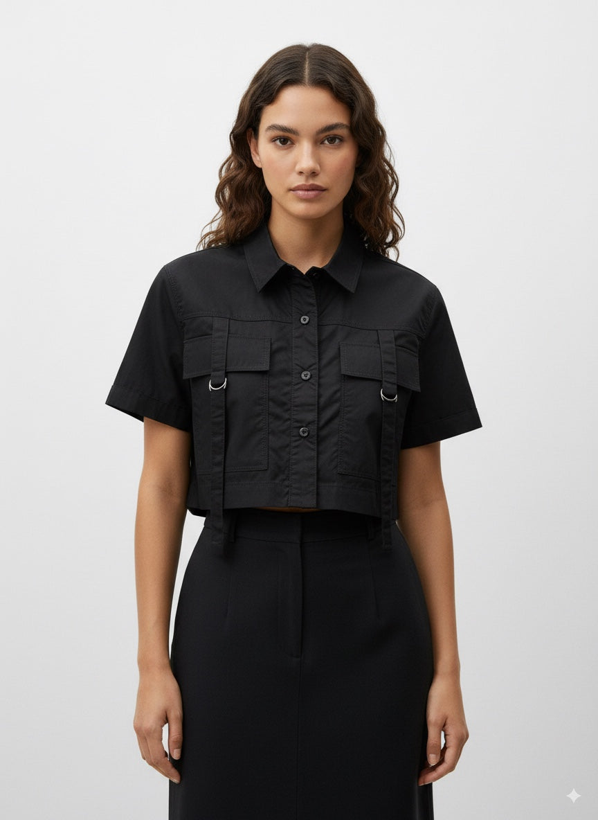 CAMISA MUJER CORTA