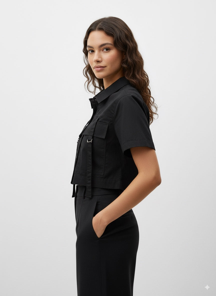 CAMISA MUJER CORTA