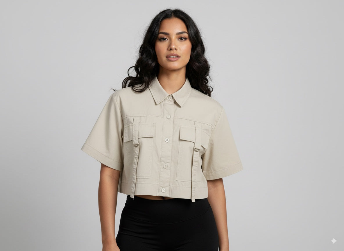 CAMISA MUJER CORTA