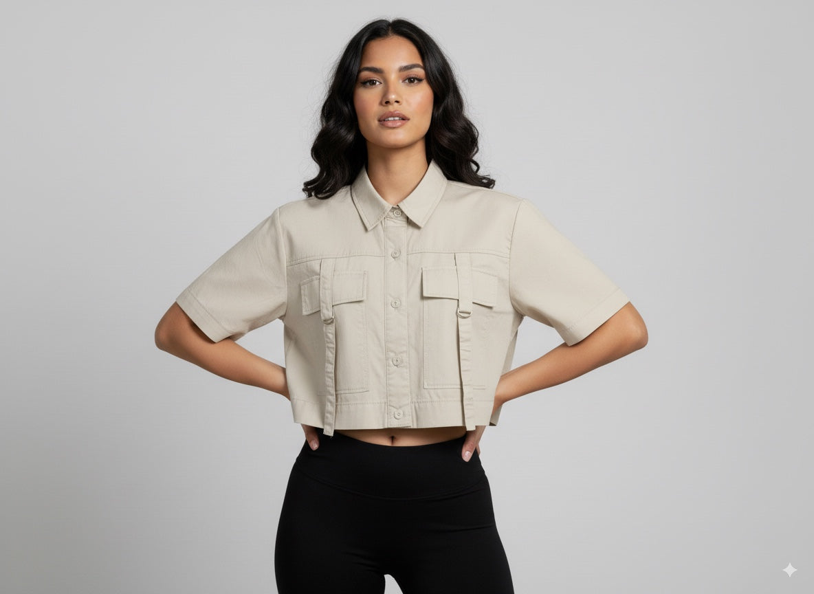 CAMISA MUJER CORTA