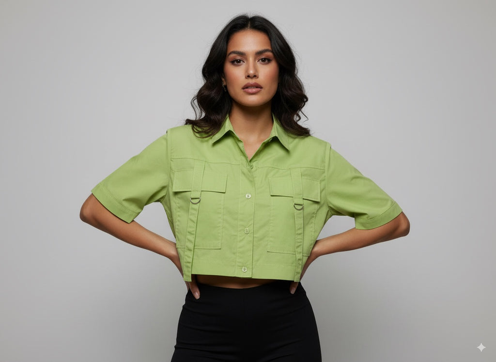 CAMISA MUJER CORTA