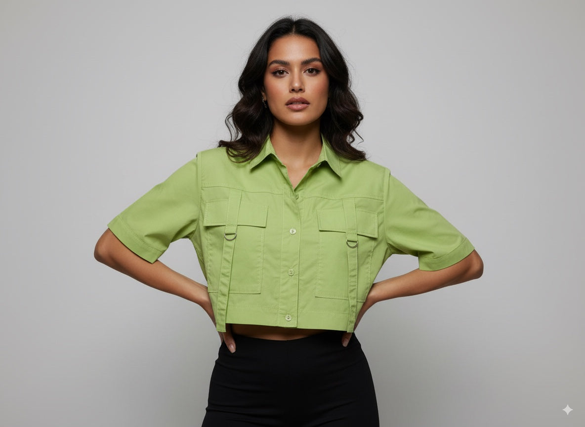 CAMISA MUJER CORTA