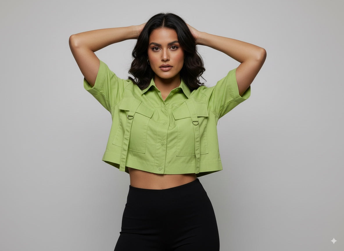 CAMISA MUJER CORTA