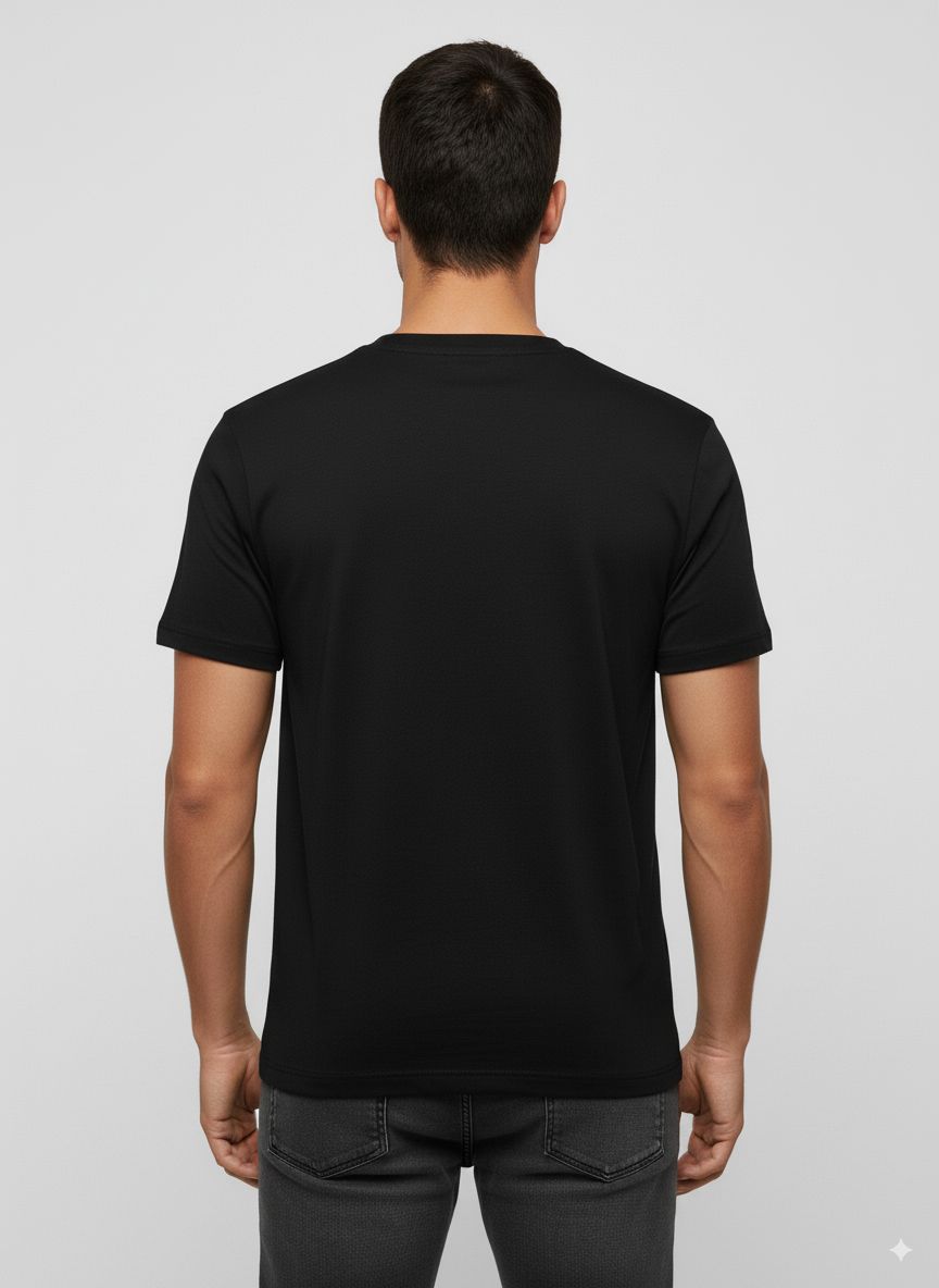 CAMISETA HOMBRE BASICA NEGRA