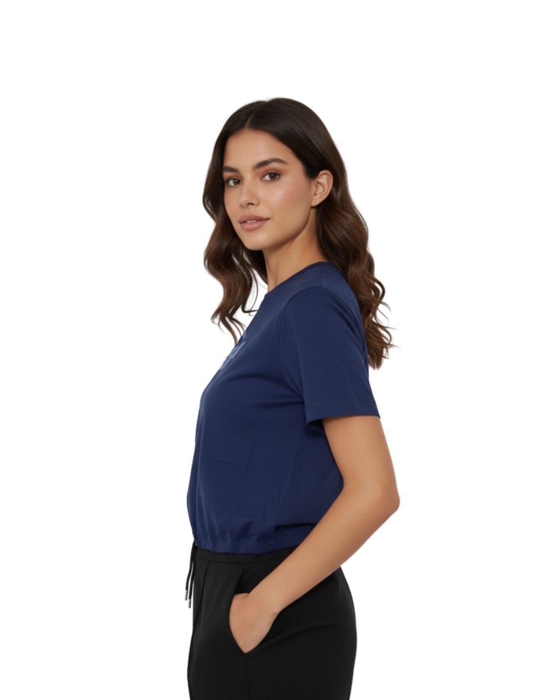 CAMISETA MUJER OVERSIZE CORTA